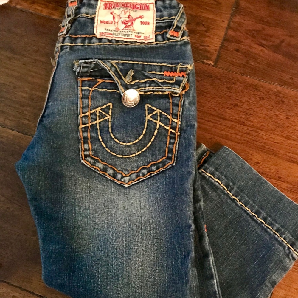 True religion Capri denim shorts